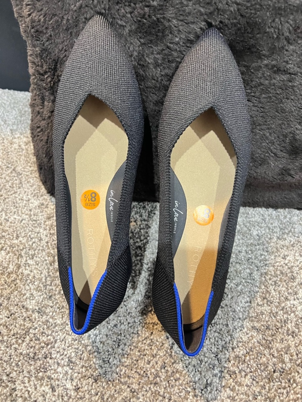 Rothy’s The Point II low block heels. • Size 8.5